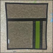 Deckel für Chamäleon Tasche mittel Filz Stripe- verschiedene Farbmuster