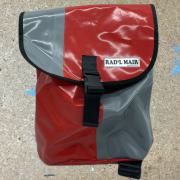 Fahrradtasche Radlmair lang rot-silber