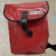 Fahrradtasche Radlmair lang - rot gesprenkelt
